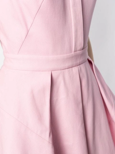 Shop Alexander Mcqueen Draped Short Dress In 5003 Pink