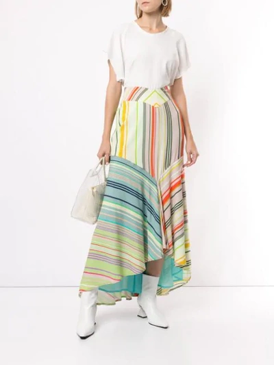 Shop Silvia Tcherassi Beverly Maxi Skirt In Multicolour