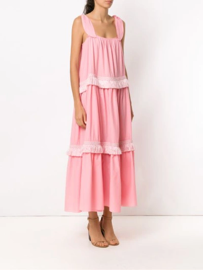 Shop Clube Bossa Panelled Peggy Midi Dress - Pink