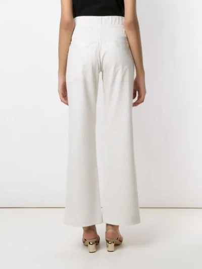 Shop Alcaçuz Meire Trousers In White