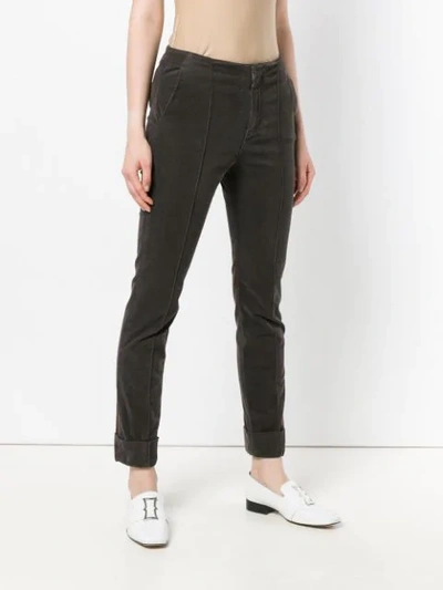 Shop Dorothee Schumacher Skinny Trousers In Grey