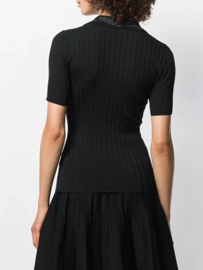 Shop Sandro Tims Knitted Top In Black