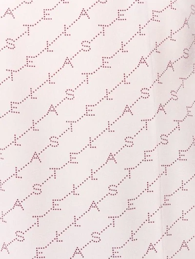 Shop Stella Mccartney Monogram Print Dress In Pink