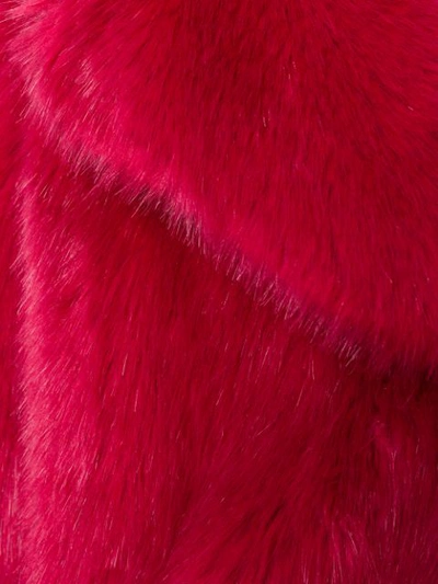 Shop Michael Michael Kors Faux Fur Coat In Pink