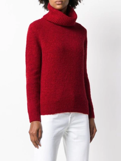 Shop Blugirl Roll-neck Fitted Sweater - Red