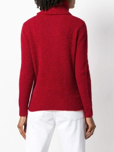 Shop Blugirl Roll-neck Fitted Sweater - Red