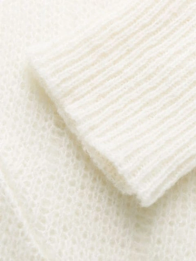 Shop Philosophy Di Lorenzo Serafini Ruffle Trim Knitted Top In White