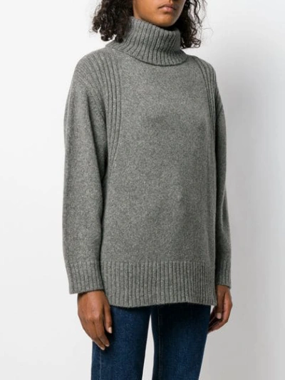 Shop Roberto Collina Roll-neck Sweater In Grey