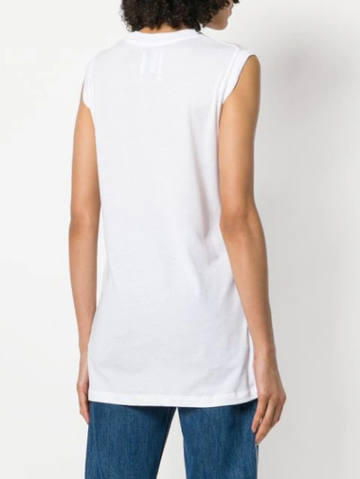 Shop Zoe Karssen Printed Tank Top - White