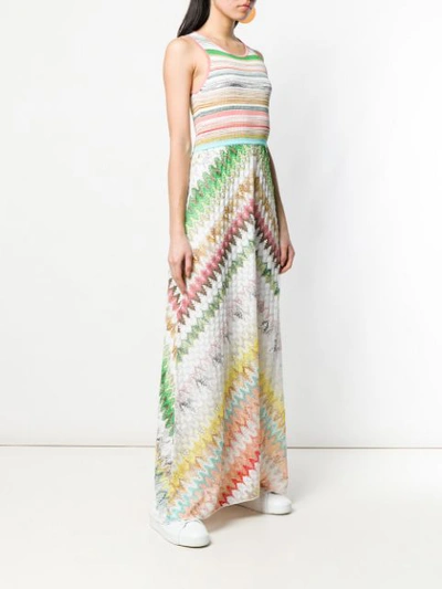 Shop Missoni Knitted Maxi Dress In White