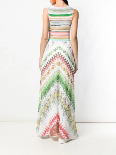 Shop Missoni Knitted Maxi Dress In White