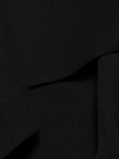 Shop Prada Long Belted Dress In Black