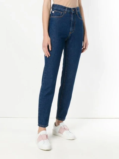 Shop Fiorucci High Waist Skinny Jeans In Blue