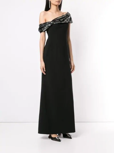 Shop Sachin & Babi Zadie Sequin-embellished Dress In Black