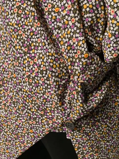 Shop Vivienne Westwood Anglomania Floral Print Top In Black