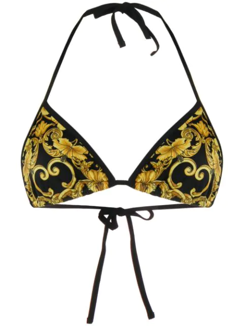 Gold hibiscus print swimsuit on sale