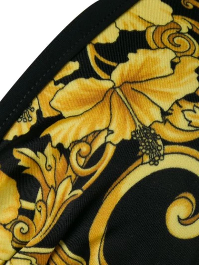 VERSACE BAROCCO PRINT BIKINI TOP - 黑色