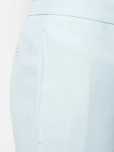 Alexander Mcqueen Tailored Wool-blend Trousers In Blue