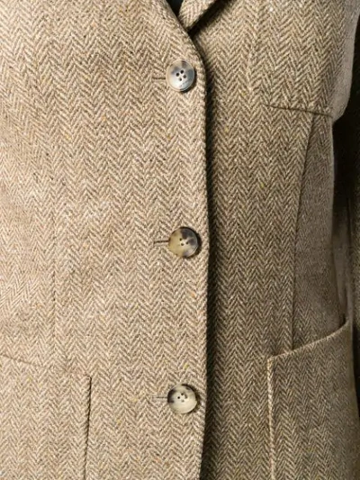 Shop Etro Slim Fit Blazer In 800 Beige