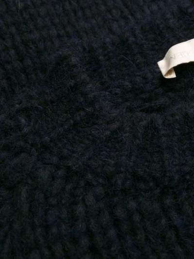 粗绞花针织毛衣