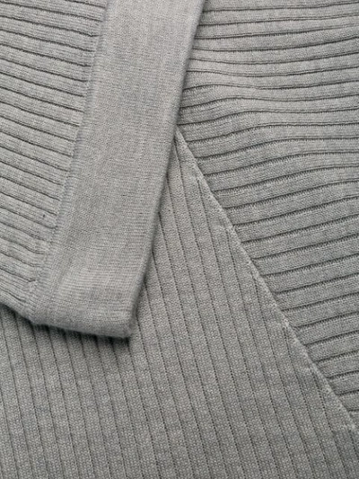 Shop Pinko Asymmetric Knit Skirt In Grey
