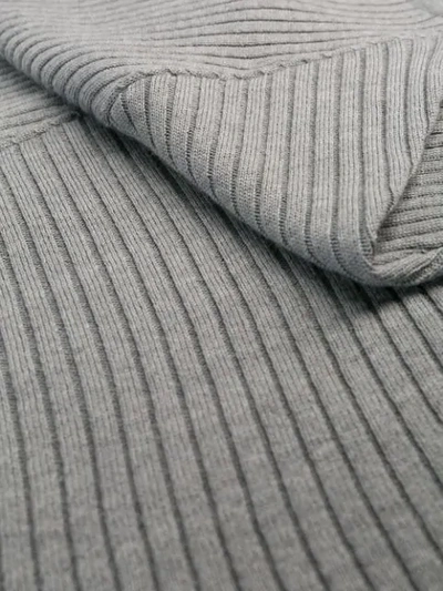 Shop Pinko Asymmetric Knit Skirt In Grey