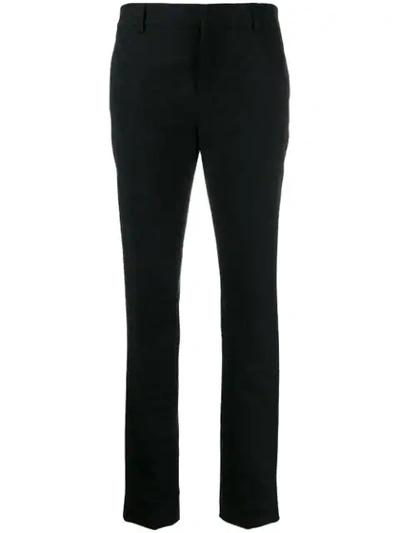 Shop Saint Laurent Slim-fit Trousers In Black