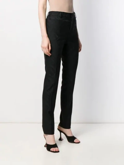 SAINT LAURENT SLIM-FIT TROUSERS - 黑色