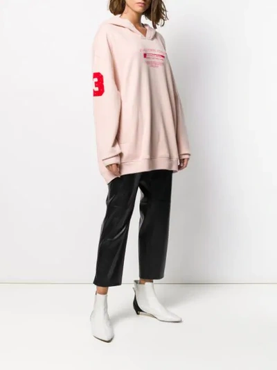 Shop Givenchy Studio Print Hoodie In Pink