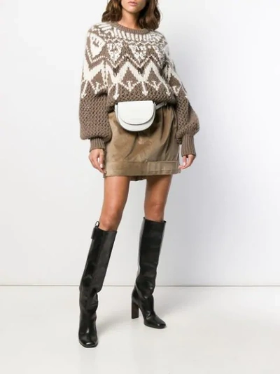 Shop Brunello Cucinelli Embellished Chunky Knit Sweater In Ca330