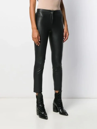 Shop Incotex Slim Fit Trousers In Black