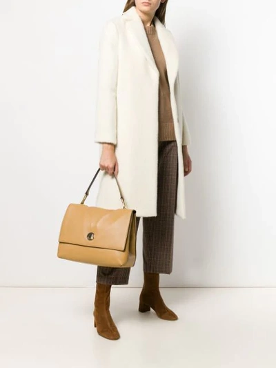 Shop Brunello Cucinelli Single Breasted Coat In C001 Ivory