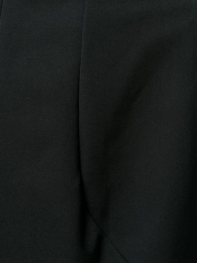 Shop Comme Des Garçons Asymmetric Midi Skirt In Black