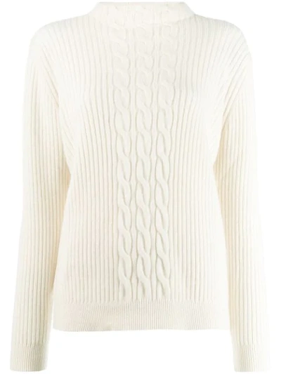 Shop A.p.c. Ribbed-knit Jumper In White