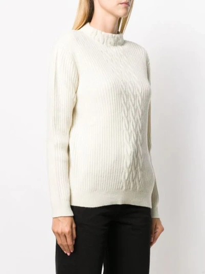Shop A.p.c. Ribbed-knit Jumper In White