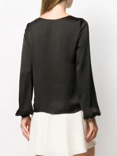 Shop Theory Long Sleeved Top In Black
