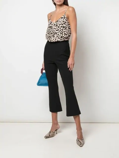 Shop A.l.c Cropped Flared Trousers In Black