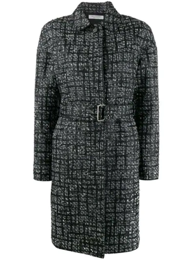 Shop Philosophy Di Lorenzo Serafini Check Pattern Single Breasted Coat In Black
