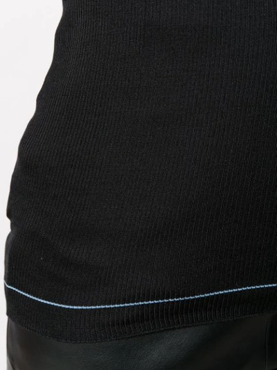 Shop Prada Fine Knit Jumper - Black