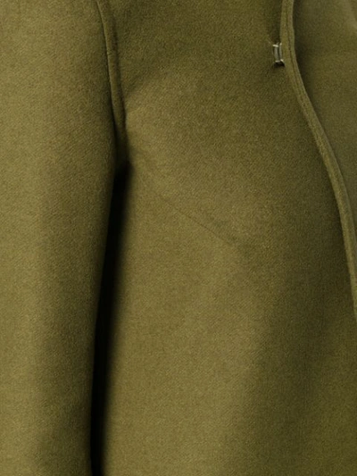 Shop Rick Owens Wrap Coat - Green