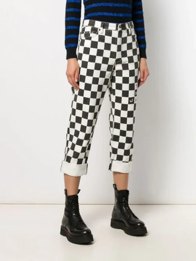 Shop Marc Jacobs The Checkered Jeans In 002 Black Multi