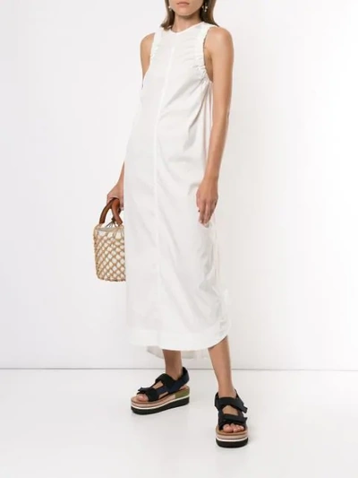 Shop Lee Mathews Elsie Midi Dress In Natural