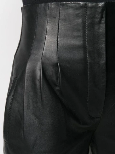 Shop Alberta Ferretti High Waisted Trousers In Black