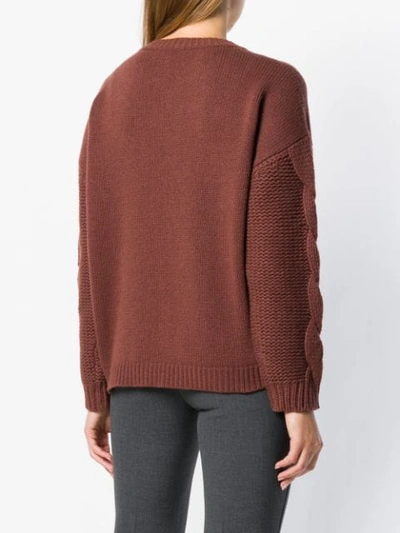 Shop Peserico Round Neck Jumper - Red