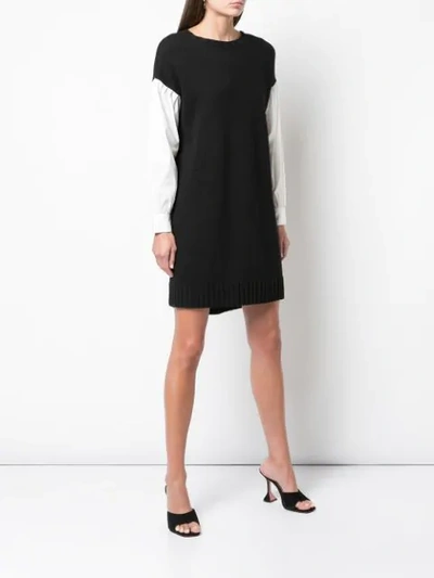 Shop Cinq À Sept Ellery Dress In Black/white