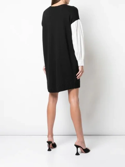 Shop Cinq À Sept Ellery Dress In Black/white