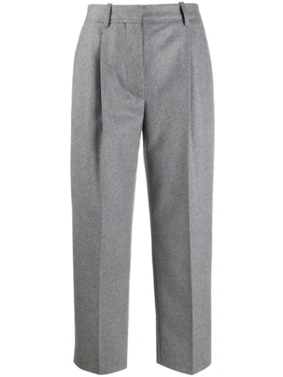 Shop Acne Studios Klassische Cropped-hose In Grey