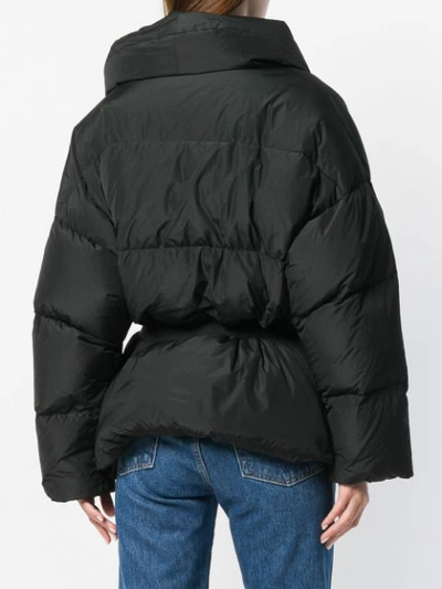 Shop Moncler Oversized Down Jacket In Black