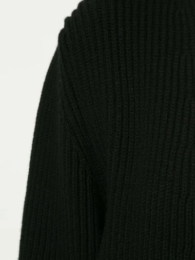 Shop Nehera Ribbed Knit Cardigan - Black