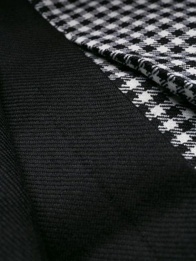 Shop Le Kilt Check Print Panelled Skirt In Black